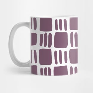 Abstract squares - mauve Mug